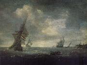 PORCELLIS, Jan, Ships on the Heavy Seas
